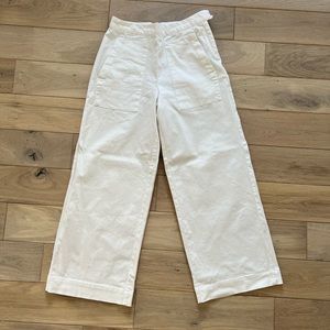 White Wide Leg Pants size 4